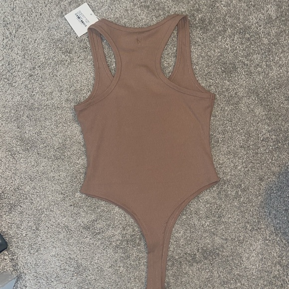 Meshki Ribbed Thong Racerback Bodysuit - Picture 7 of 7
